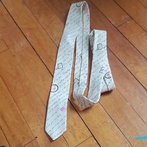 Vintage Handwriting thin tie